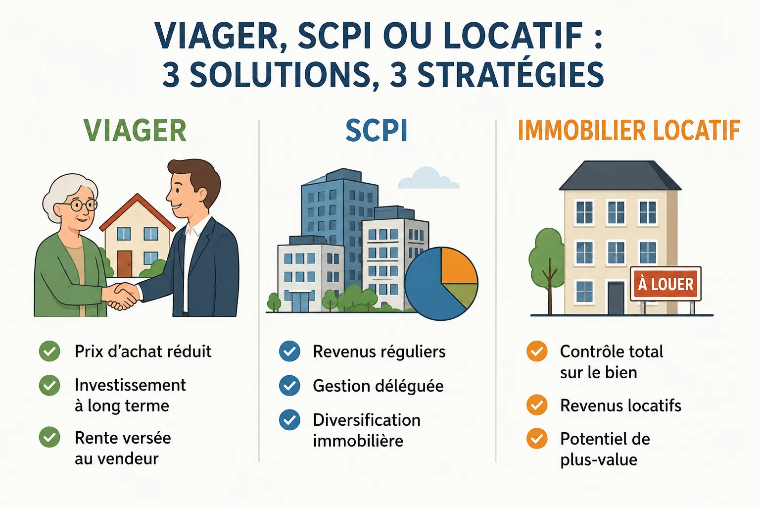 Viager SCPI ou locatif 3 stratégies immobilières