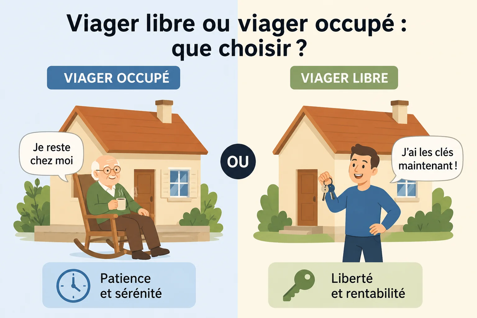 Viager libre ou viager occupé que choisir