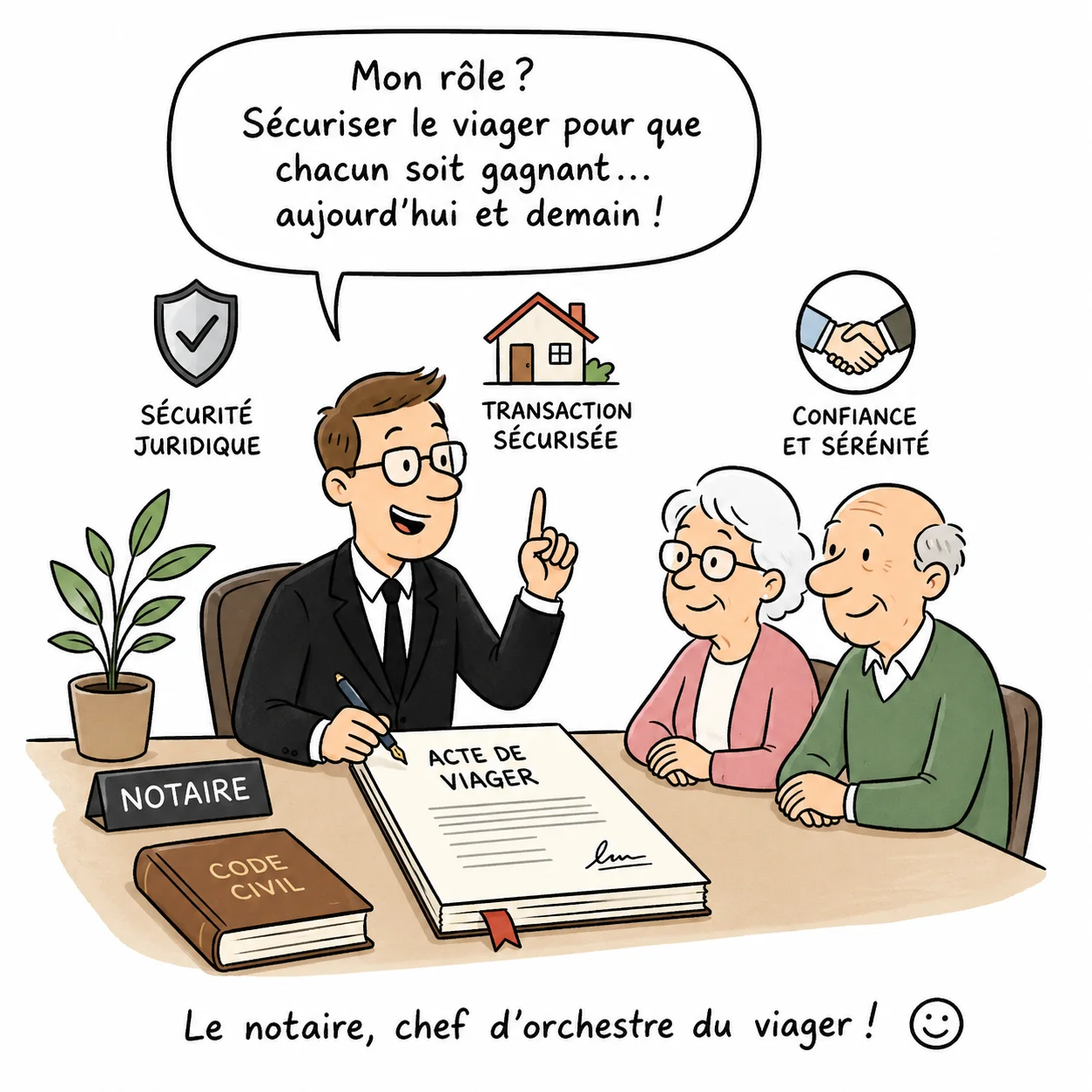role du notaire dans le viager